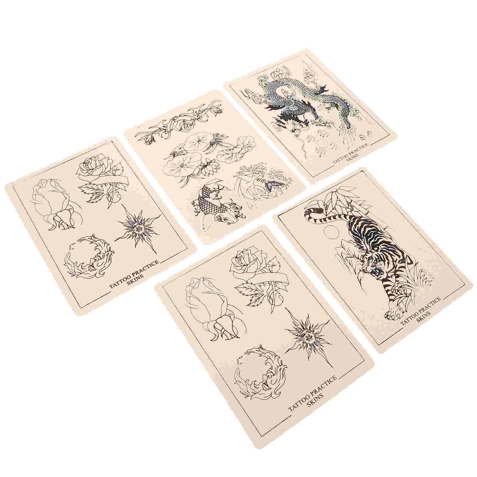 

5 шт., тренировочные кожаные листы для начинающих