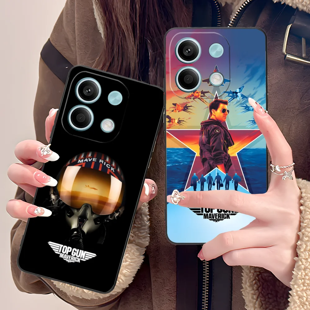 Фото Чехол для мобильного телефона Top Gun для Xiaomi POCO M6 M5 M4 M3 X7 X6 X5 X4 X3 F6 F5 F4 F3 F2 C40 Pro GT 5G Black Smart Cover Мобильные телефоны №2