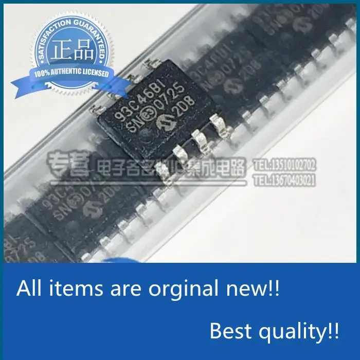

10pcs orginal new 93C46B-I/SN silk screen 93C46BI 93C46B1 SMD SOIC-8
