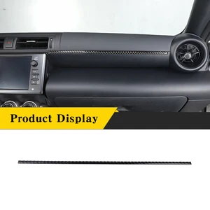 For Subaru BRZ 2022 Real Carbon Fiber Soft Car Co-pilot Central Control Sticker Panel Trim Parts Car Interior Accessories