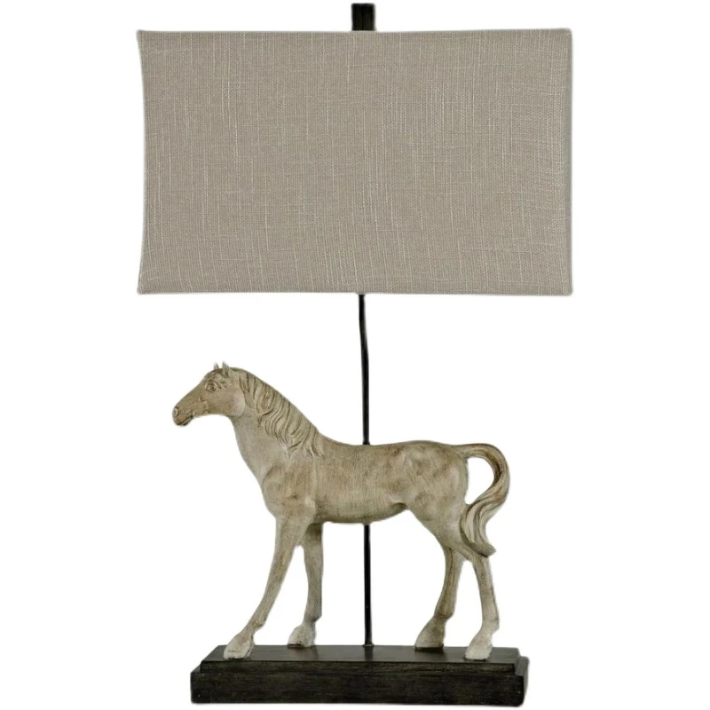 

Lower Town Park, New York, imported Derbyshire grey fur champion pony decorative table lamp bedroom living room