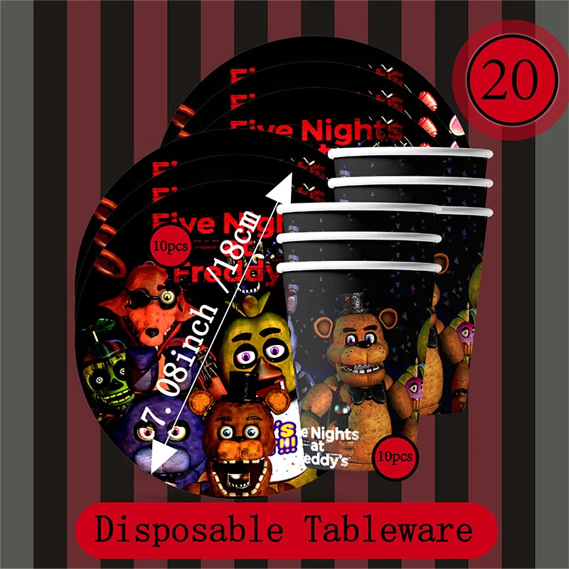 

Набор одноразовой посуды Five Nights at Freddy's