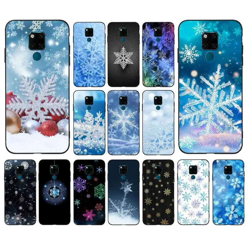 

MaiYaCa Winter Snow Flowers Phone Case for Huawei Mate 20 10 9 40 30 lite pro X Nova 2 3i 7se