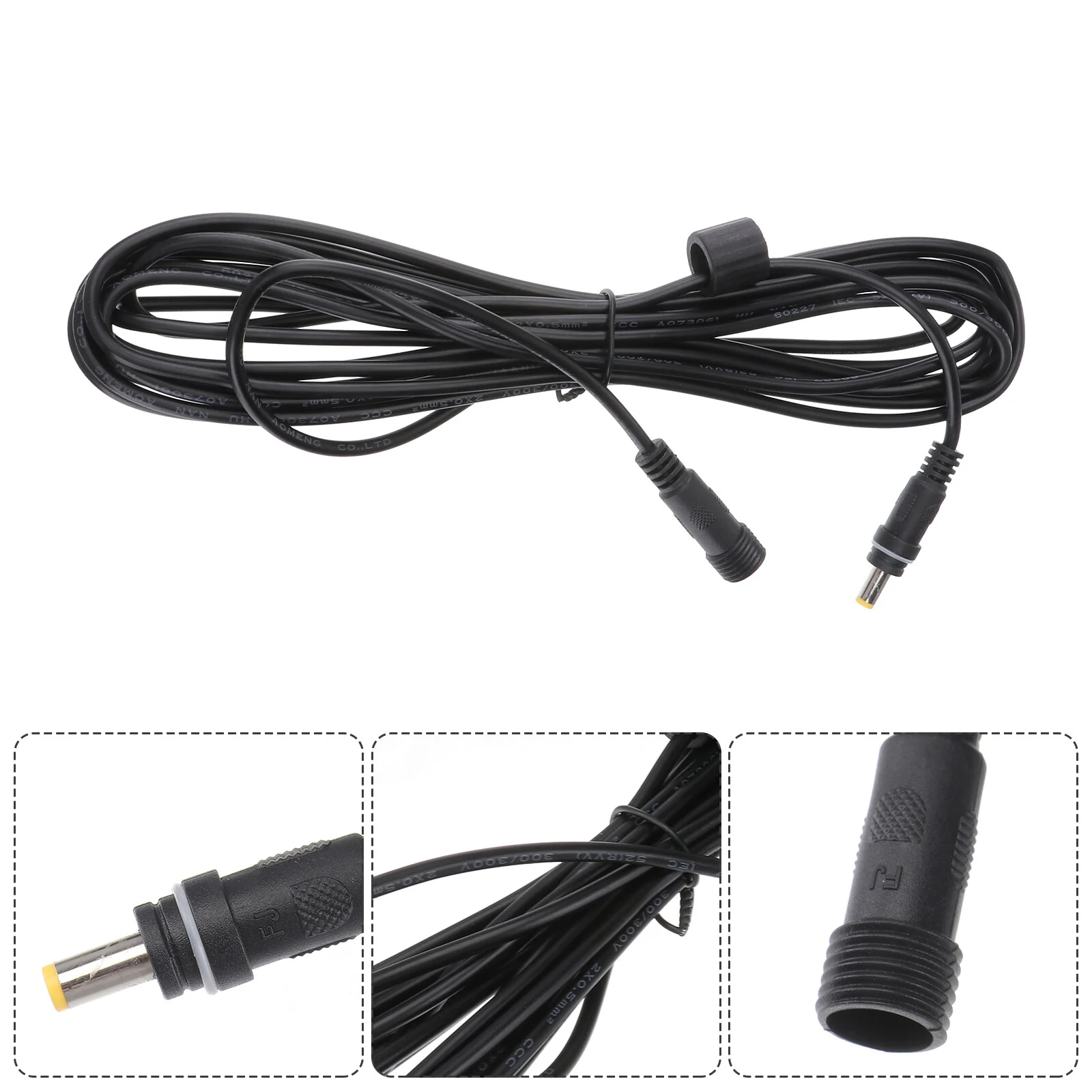 

5 Meters Electrical Adapters Power Cable Cord Extension Wire Connector Extendable
