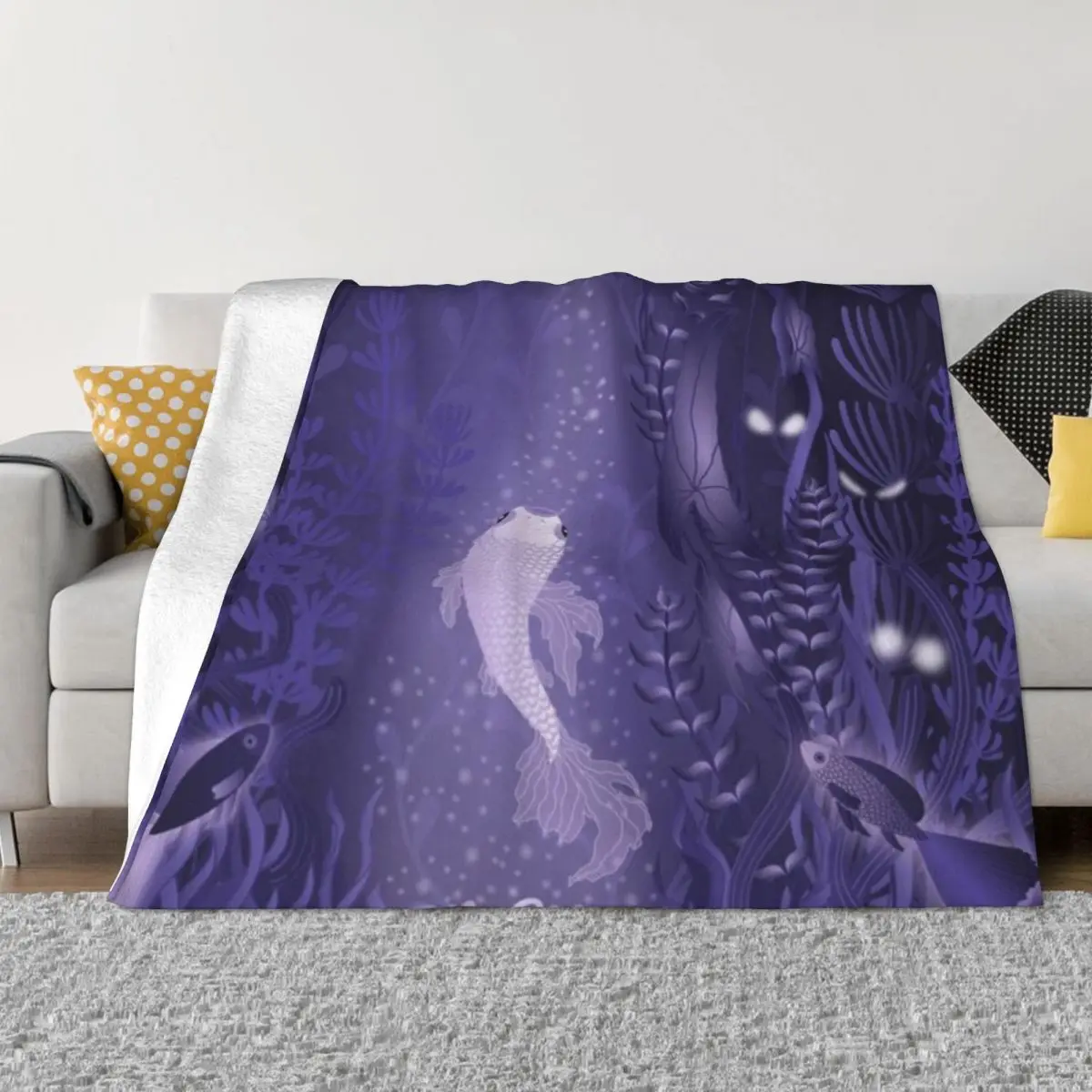 Ультра-мягкое Флисовое одеяло The Moon Tarot Card основных Аркана