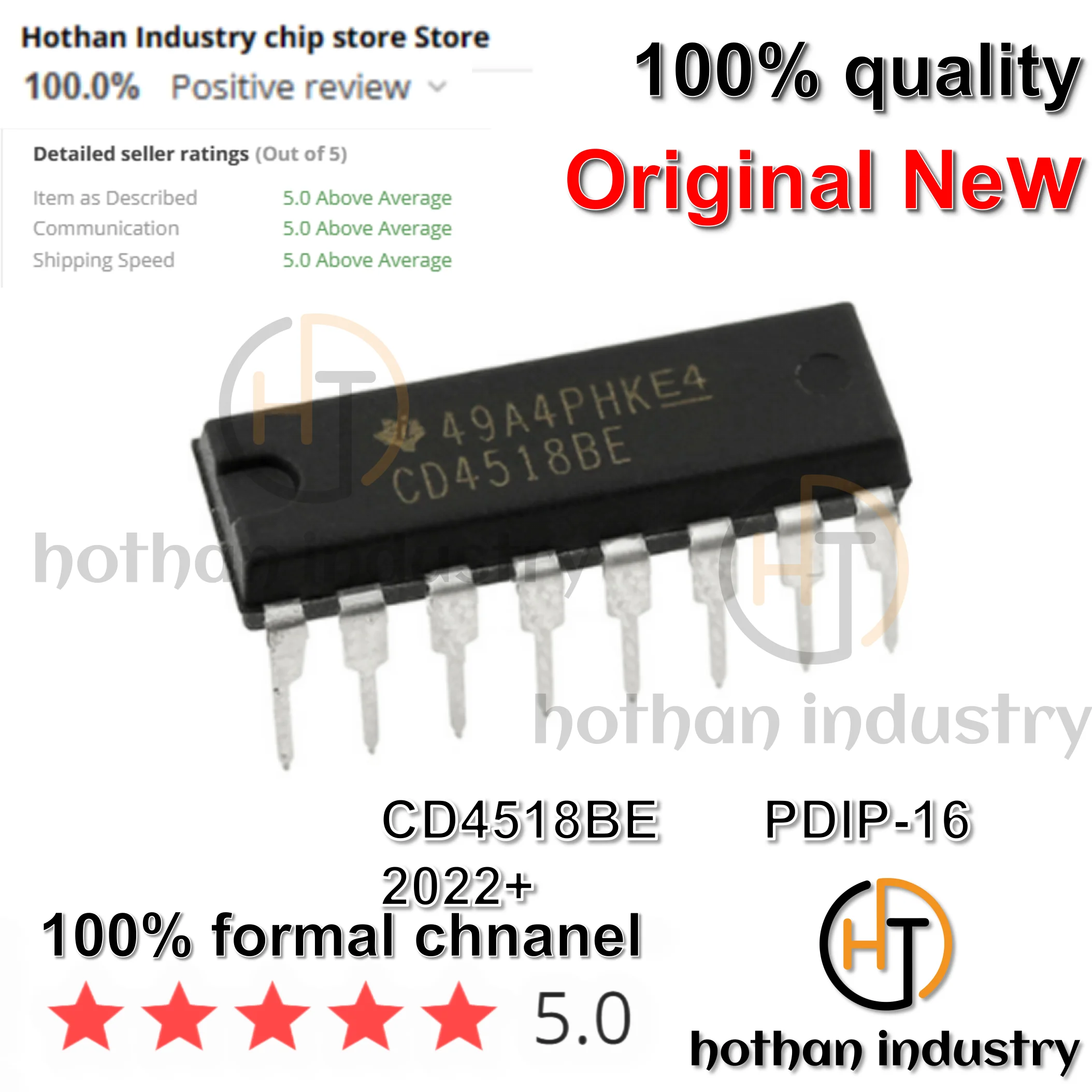 

[10pcs] CD4518BE DIP-16 Binary Decimal Synchronous Addition Counter Chip Counter ICs Dual BCD Up