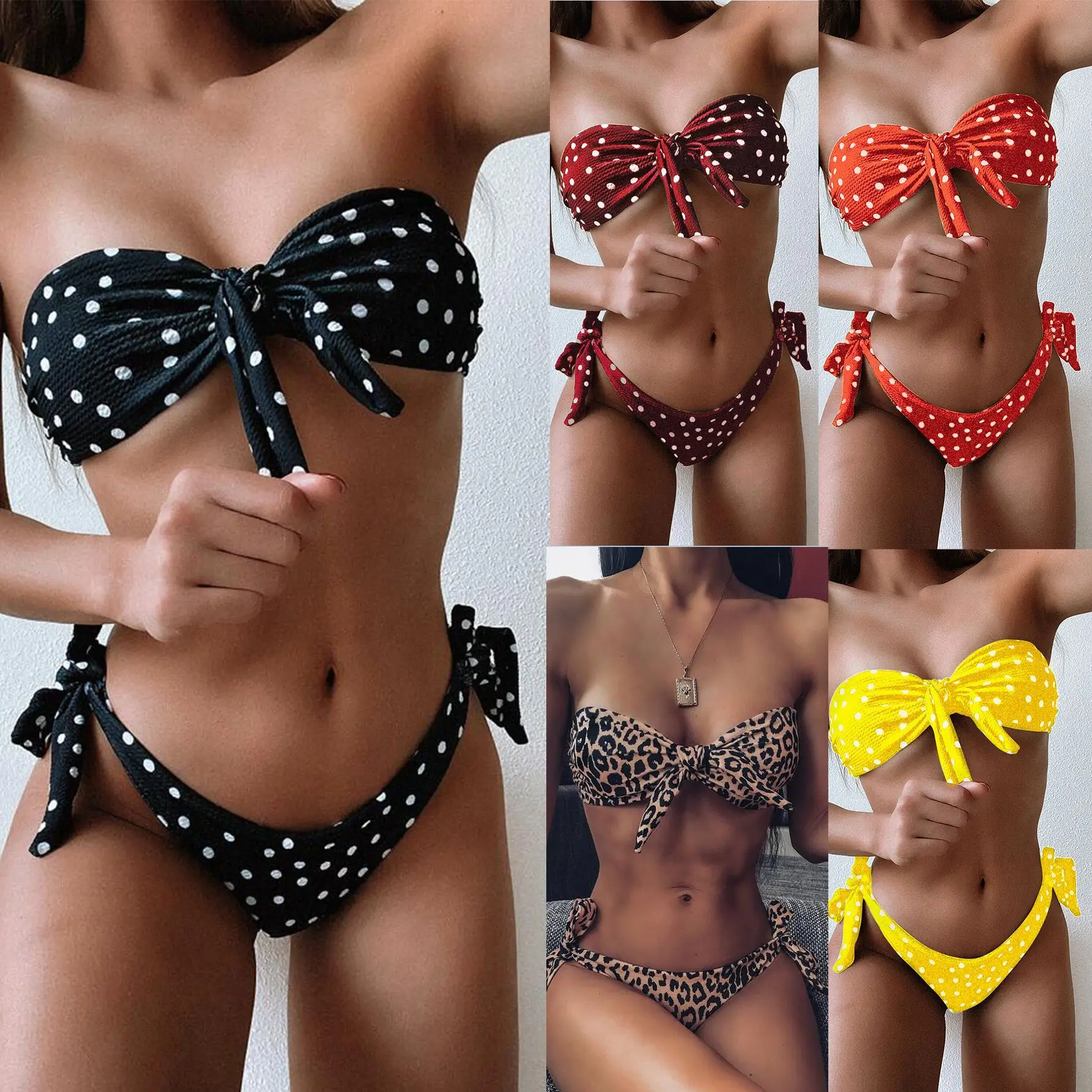 

2023 New Womens Swimsuit Push Up Bikini Micro Bikinis Set Sexy Female Swimwear Floral Bathing Suit Thong Biquini Swimming Suits