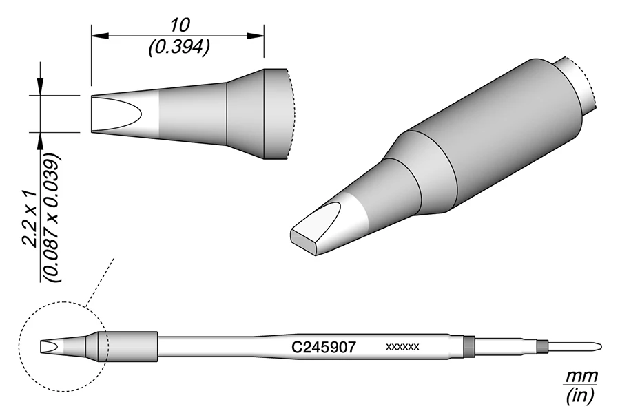 

Оригинальное паяльное жало серии C245 JBC C 245908 /907/939 Профессиональный бессвинцовый сварочный наконечник для ремонта печатной платы мобильного телефона SMD инструмент