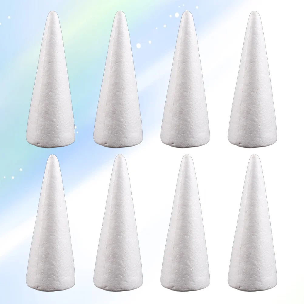 

Cone Cones Christmas Craft Styrofoamtree Crafts Polystyrene Floral Diy Whiteshapesparty Ornamentshaped Material Decor Decorative