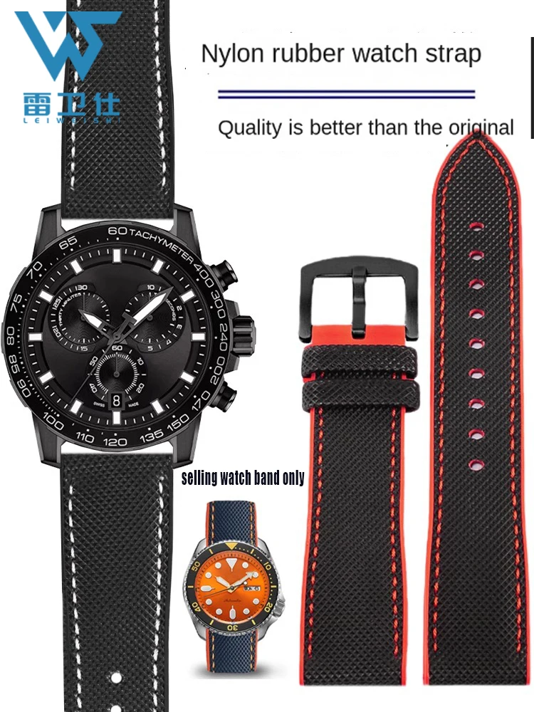 For any brand Waterproof rubber watch strap Men bracelet 19 20mm 21 22mm 23mm 24mm wristband men women blue orange black red