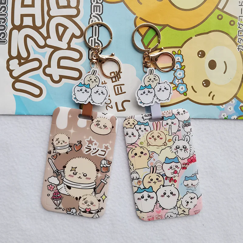 Chiikawa Kawaii держатель для визитных карточек брелок с изображением мультфильма