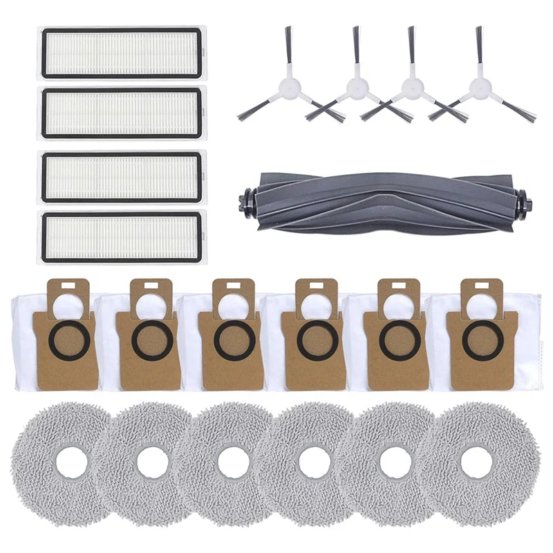 

For Dreame L10S Ultra/ L10 Robot Vacuum Cleaners Main Side Brushes HEPA Filters Mop Cloth Dust Bags Parts