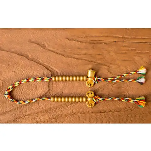 Изысканные медные буддийские бусины Мала, счетчики молитв, колокольчик и