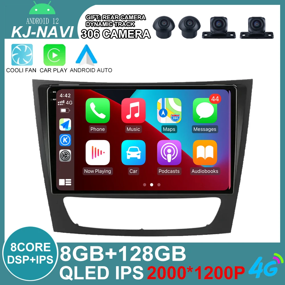 

Android 12 для Mercedes Benz E-class W211 E200 E220 E300 E350 E240 E270 E280 CLS CLASS W219 автомобильный проигрыватель с радио и GPS DSP QLED экран