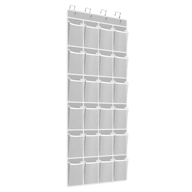 

Подвесная сумка для всякой всячины, многоразовый мешок для хранения обуви с несколькими карманами, простая установка, 24 шт.