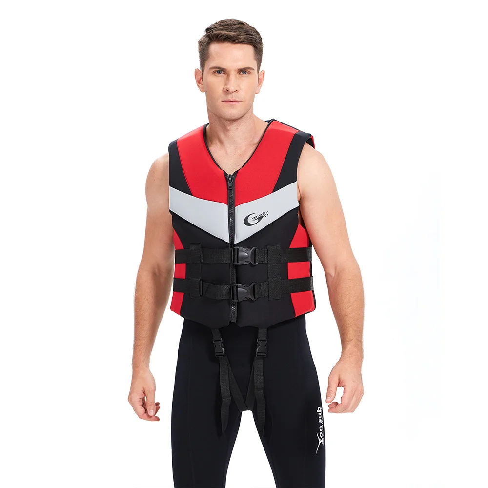 Yonsub Professional Adult Child Life Vest Neoprene Waterproof Rescue Men&women Lifejacket for Fishing Drifting Swimming Boating