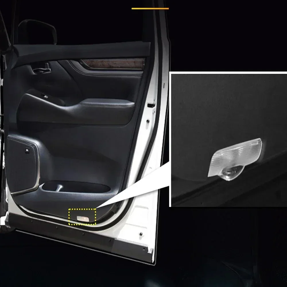 Модель Alphard Дверной светильник 2 шт. Призрачный свет для Toyota Стайлинг автомобиля