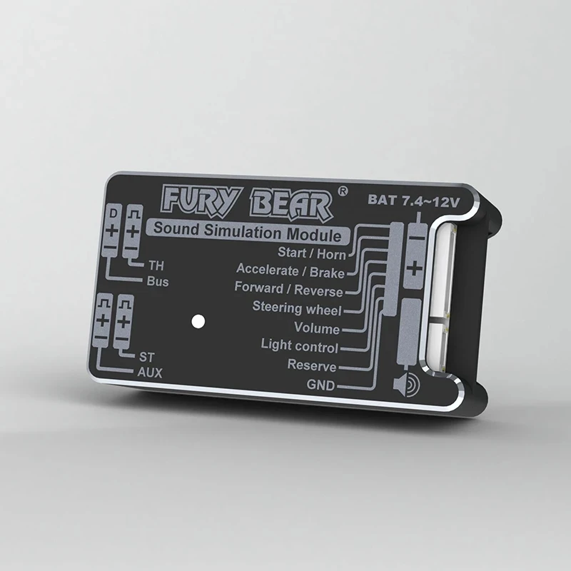 Система моделирования звука и света Fury Bear для 1/14 Tamiya RC Truck Trailer Tractor Scania R730 MAN VOLVO Actros