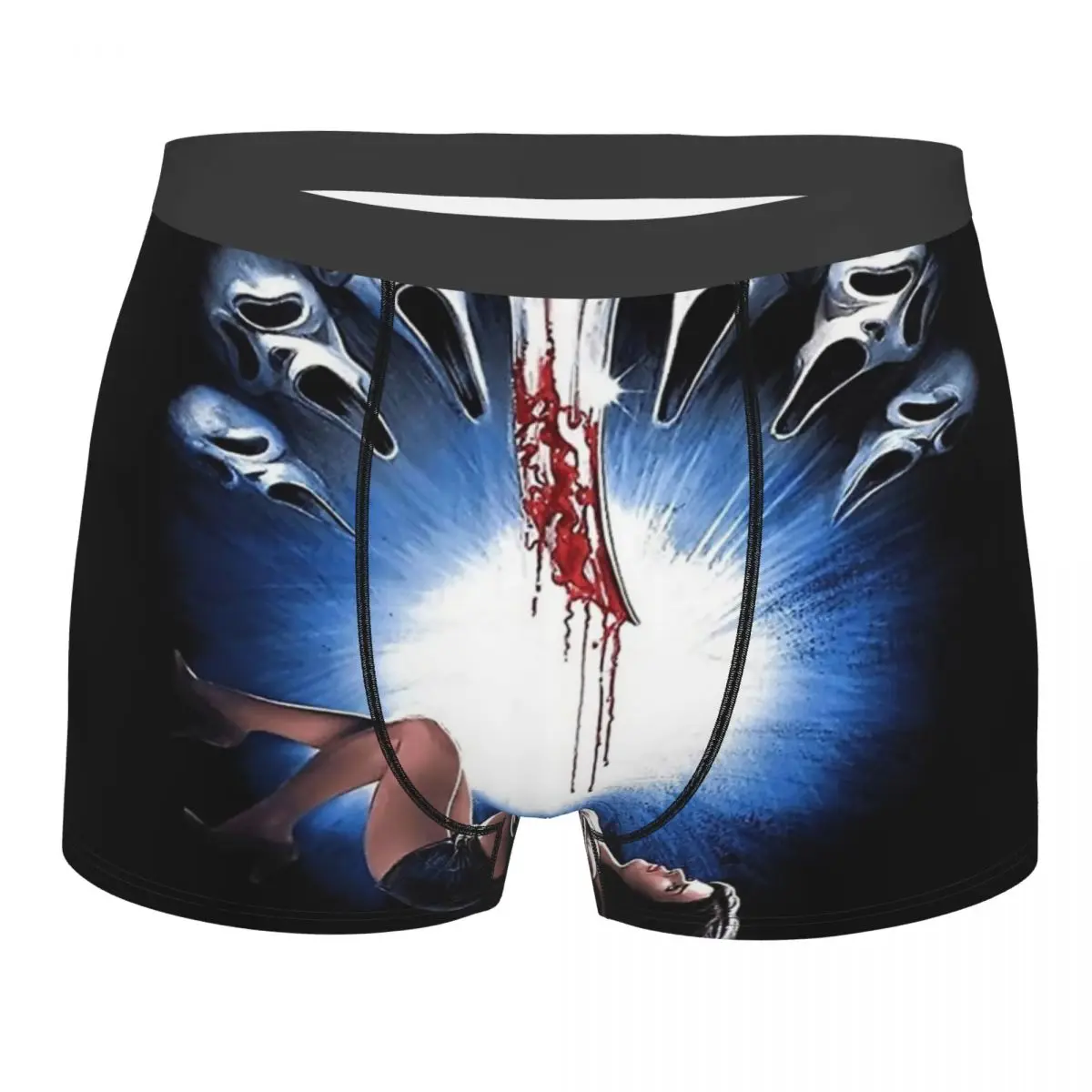 

Мужские трусы-боксеры с принтом и принтом