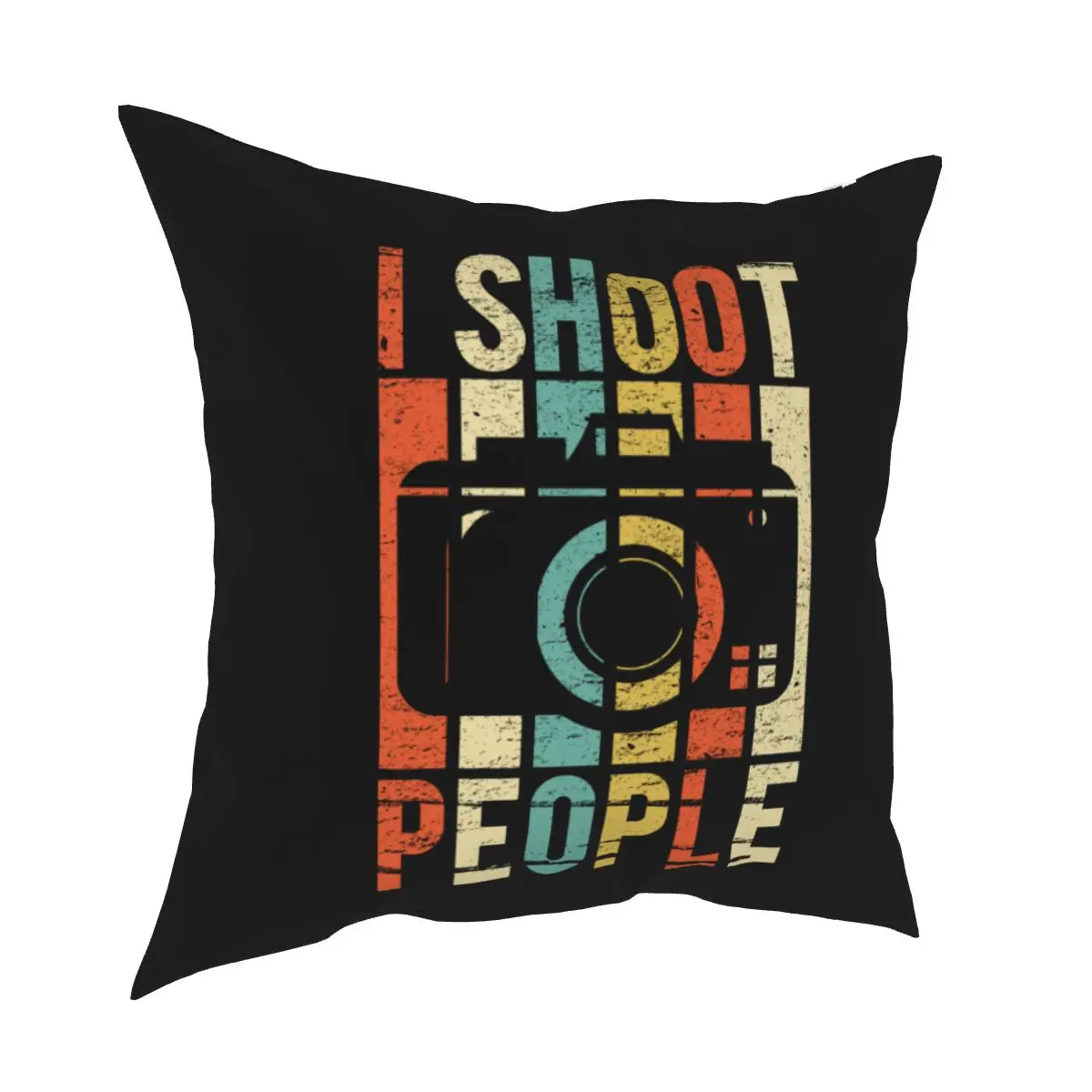 

Vintage Shoot People Photographer Square Pillowcases Polyester Car Cushion Case Cute Home Decoration Pillow Cover 40*40cm