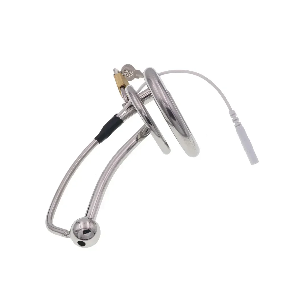 Кольцо для пениса с электрическим током носилки шариком электрической клетки