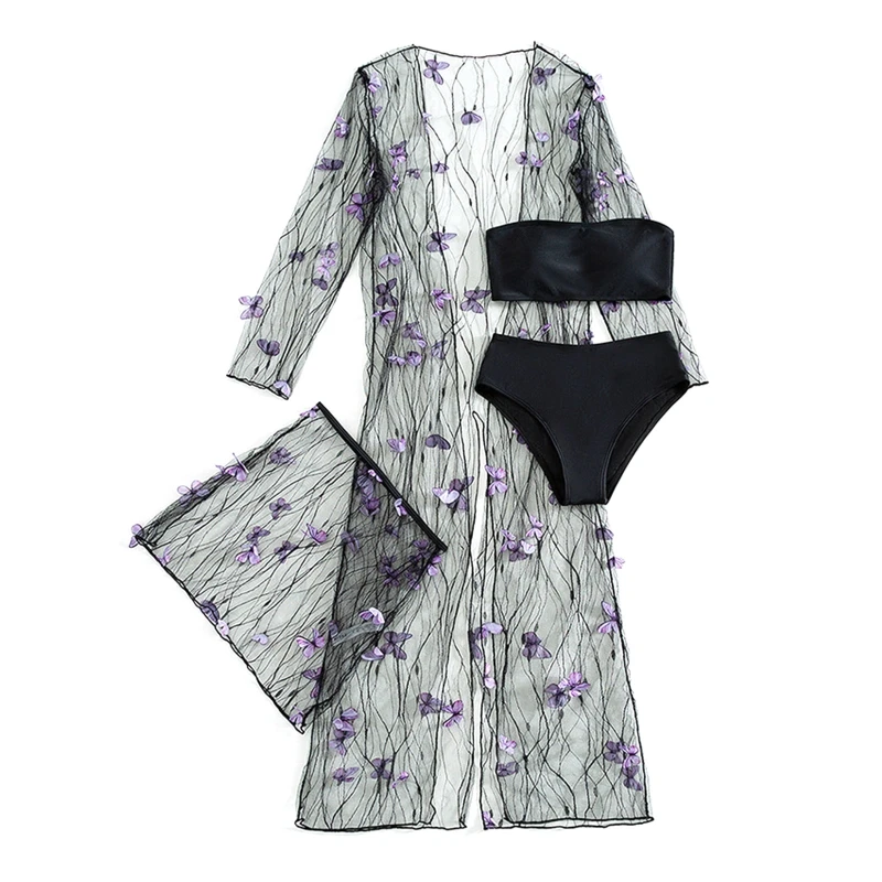 

Female Swimwear Swimsuit Sexy Push Up Bandeau Bikini Swimwear Bathing Suit