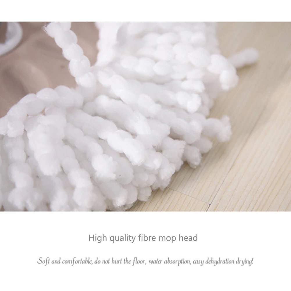 

Spinning Replacement Universal Refill Windows Micro Fiber 360 Rotating Home Cleaning Mop Head Water Absorbing Soft Floor