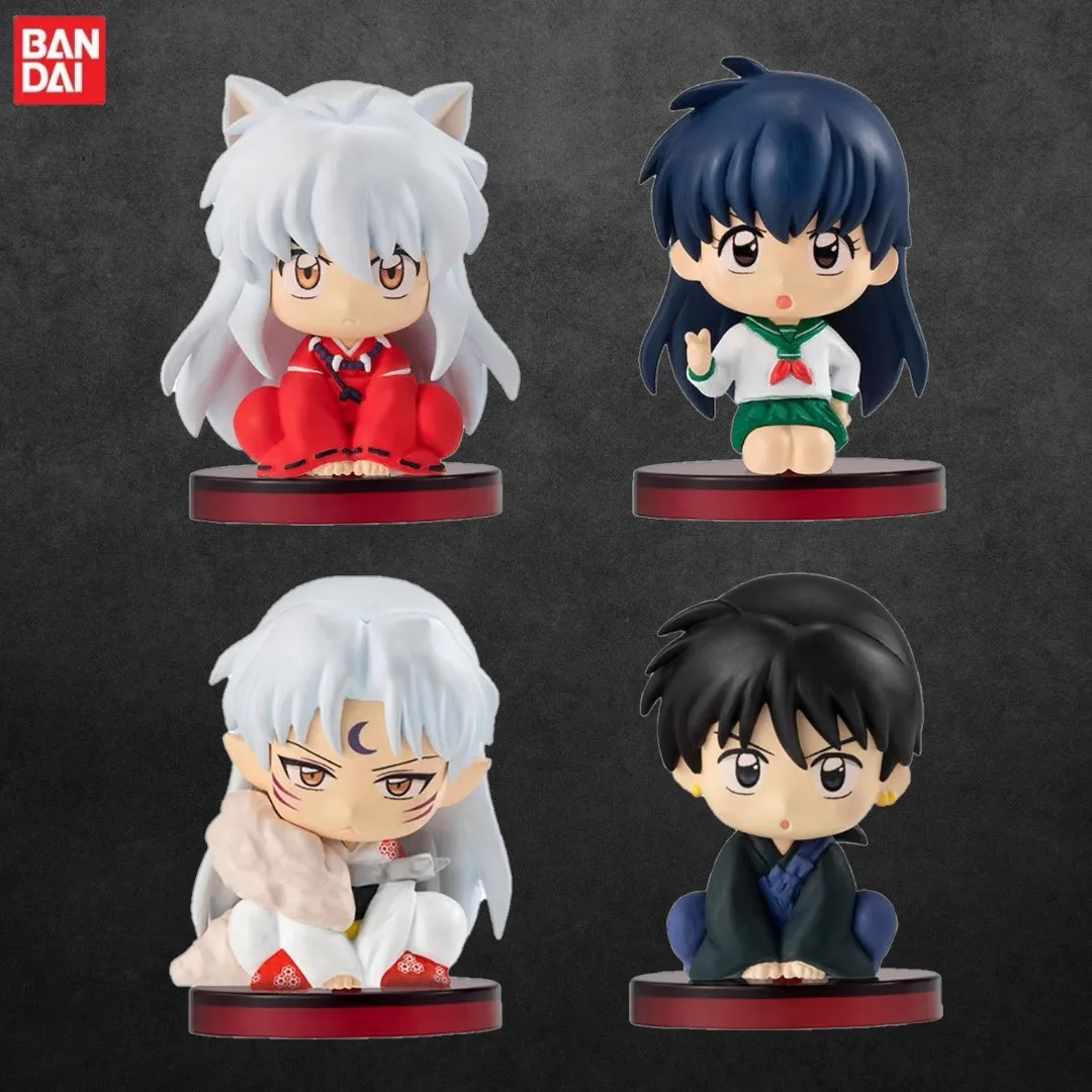 

Kawaii Inuyasha Figure Higurashi Kagome Miroku Sesshoumaru Anime Q Version Hand Made Toys Pvc Model Doll Ornaments Gifts