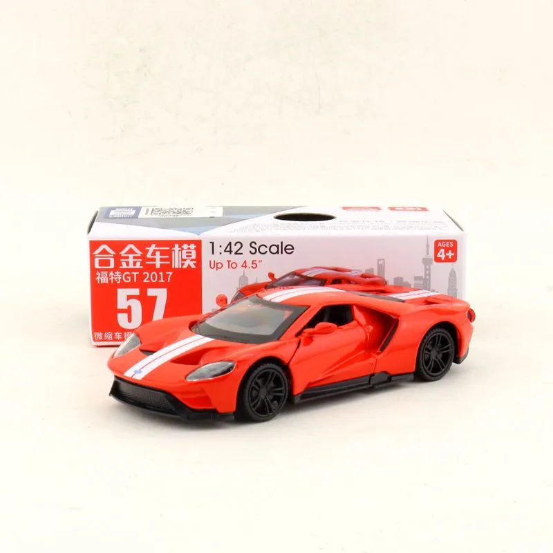 

1:42 Scale 2017 Ford GT Alloy pull-back vehicle model Diecast Metal Model Car Random color