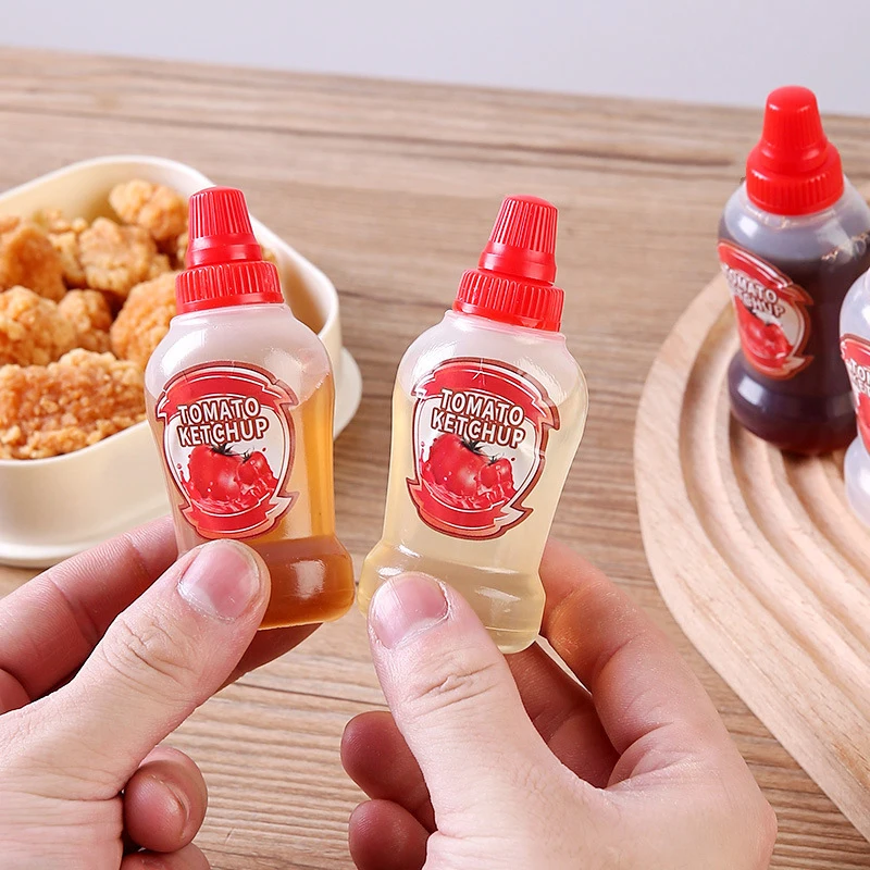 Мини Портативная бутылка для соуса диспенсер салата кетчупа пластиковая приправ