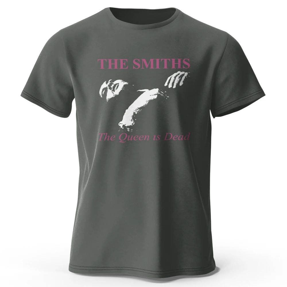

The Queen Is Dead Printed 100% Cotton Classic Music Design Vintage T-Shirt For Men Women Sportswear Tops Tees