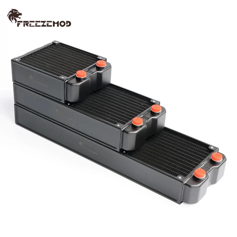 Алюминиевый радиатор FREEZEMOD 240 мм двухслойный для водяного охлаждения компьютера