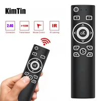 2 4g wireless smart remote control for ugoos x4 am7 h96 max x88 pro x96 max android tv box x96s dongle with ir learning function