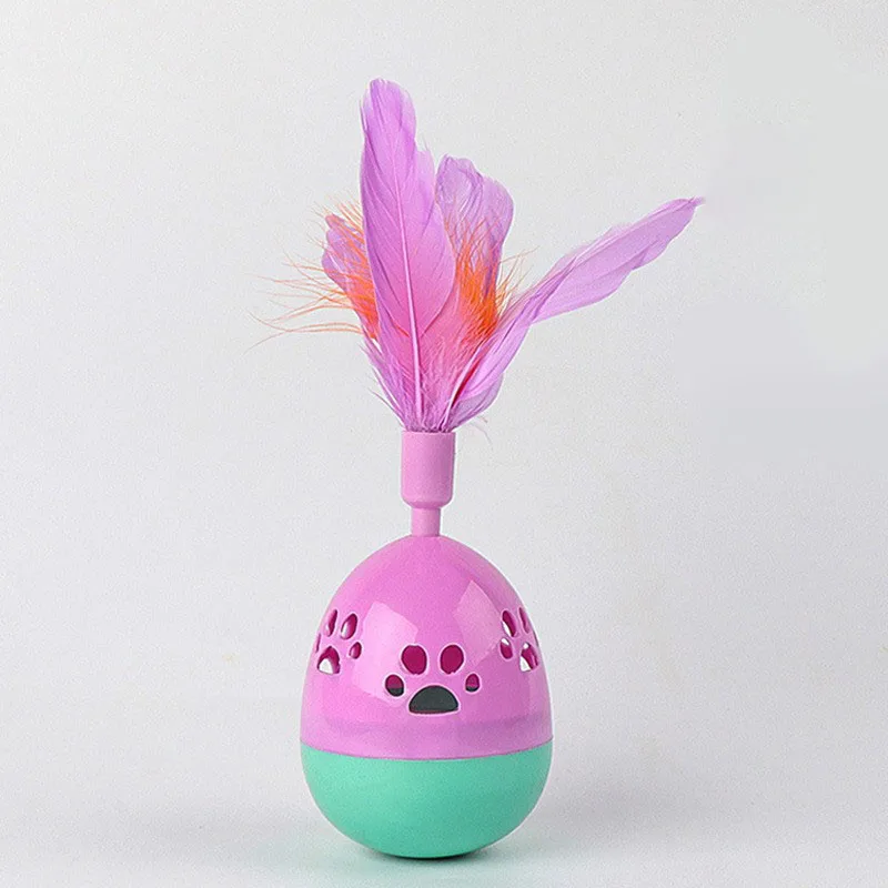 Двухцветная Игрушка Для Кошек С Перьями