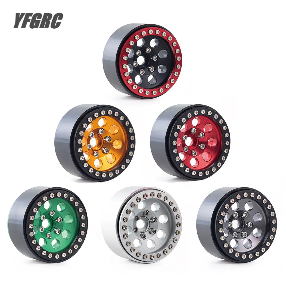 

1/8 1/10 RC Crawler Car 4pcs 1.9'' CNC Beadlock Wheel Rims Hub for Axial SCX10 D90 Traxxas TRX4 TRX6 Crpra AXI03007 Wraith RR10