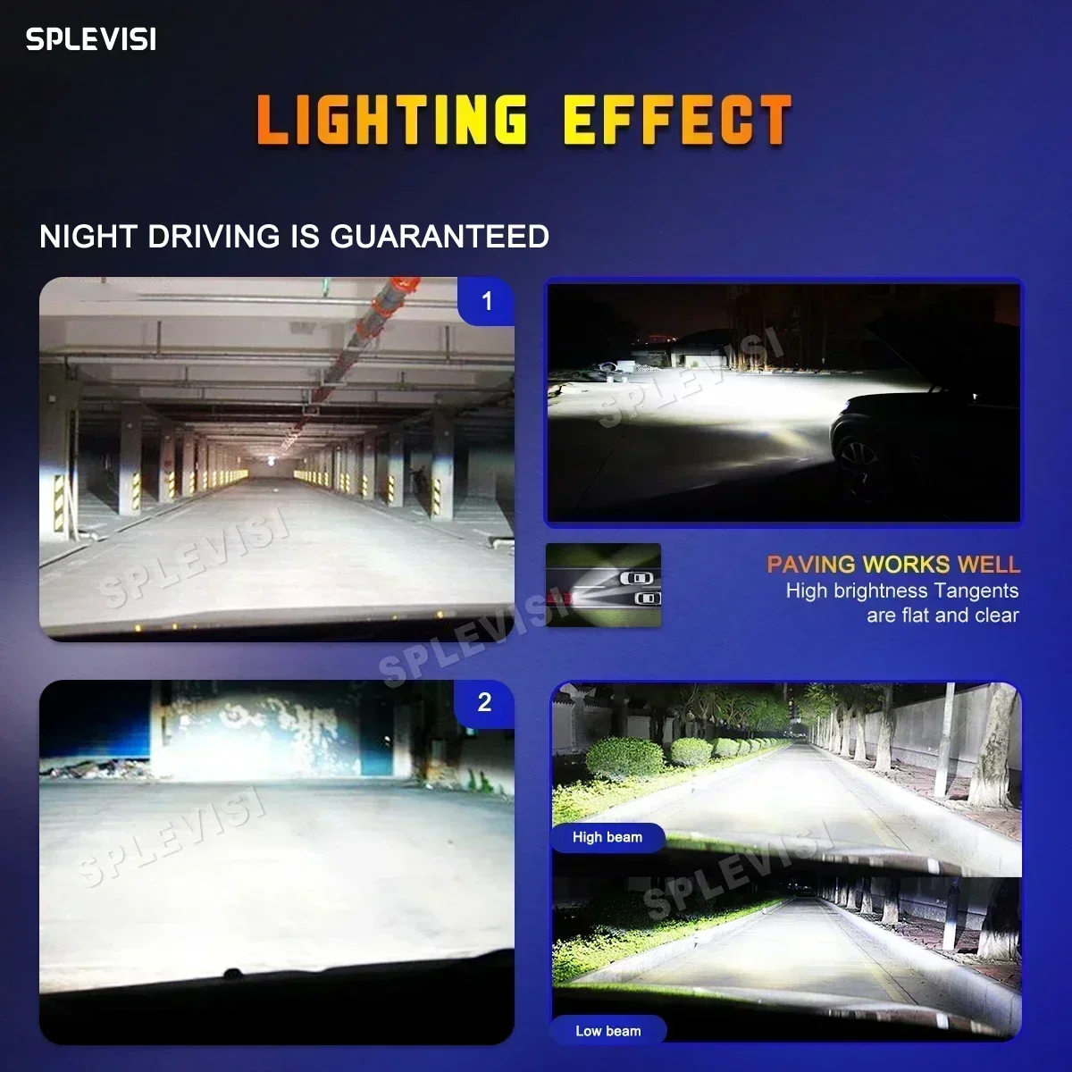 Рисунок 2 - Автомобильные светодиодные фары HID белого цвета