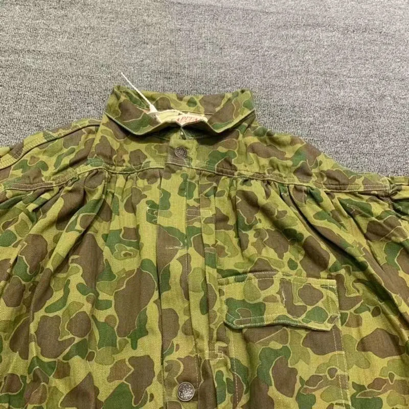 Green KAPITAL Army Camouflage Men Women 1:1 Kapital Kountry Oversized Jacket