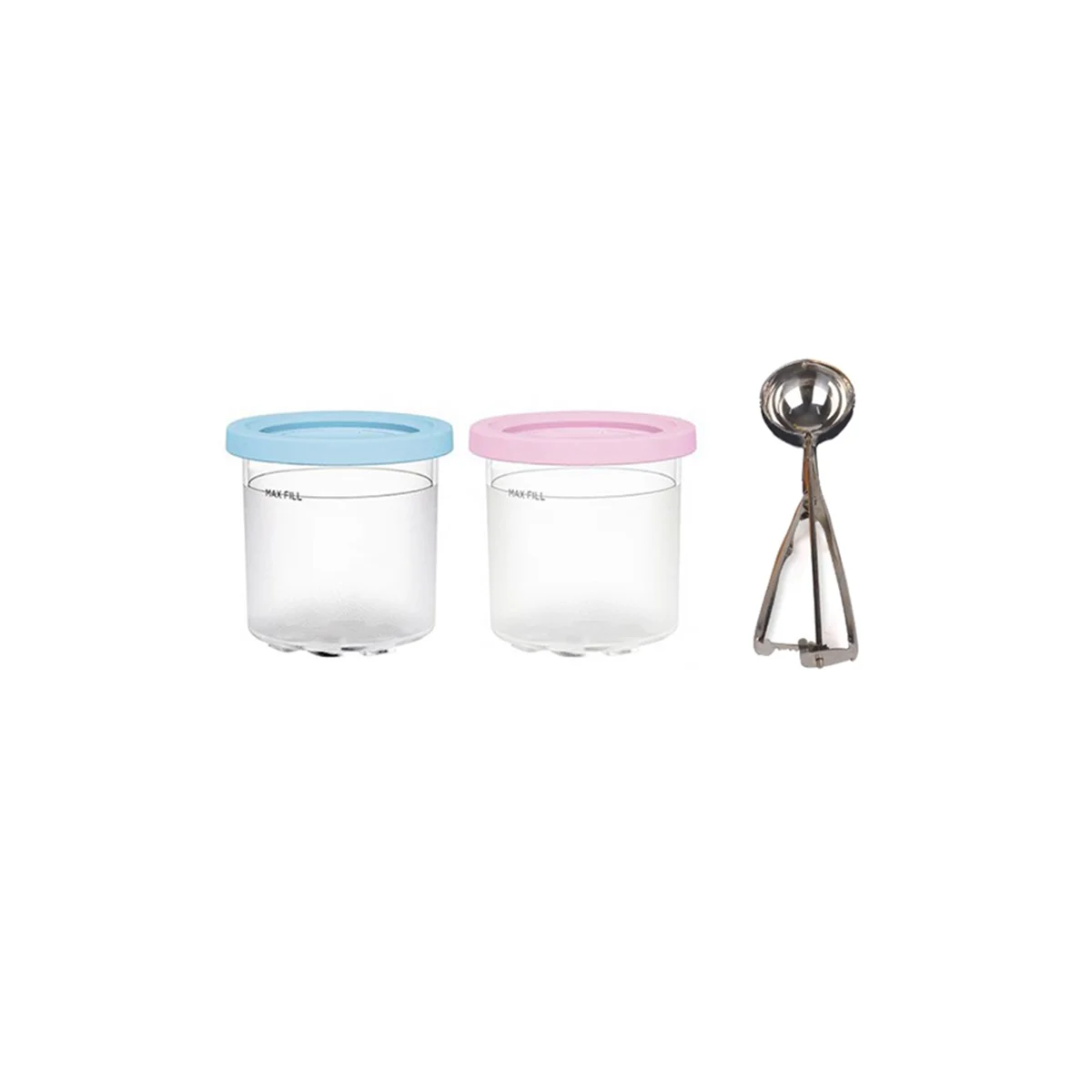 2 упаковки для Ninja XSKPLID2CD совместимы с серии NC299AMZ и NC300S мороженого Makers1 Pint C