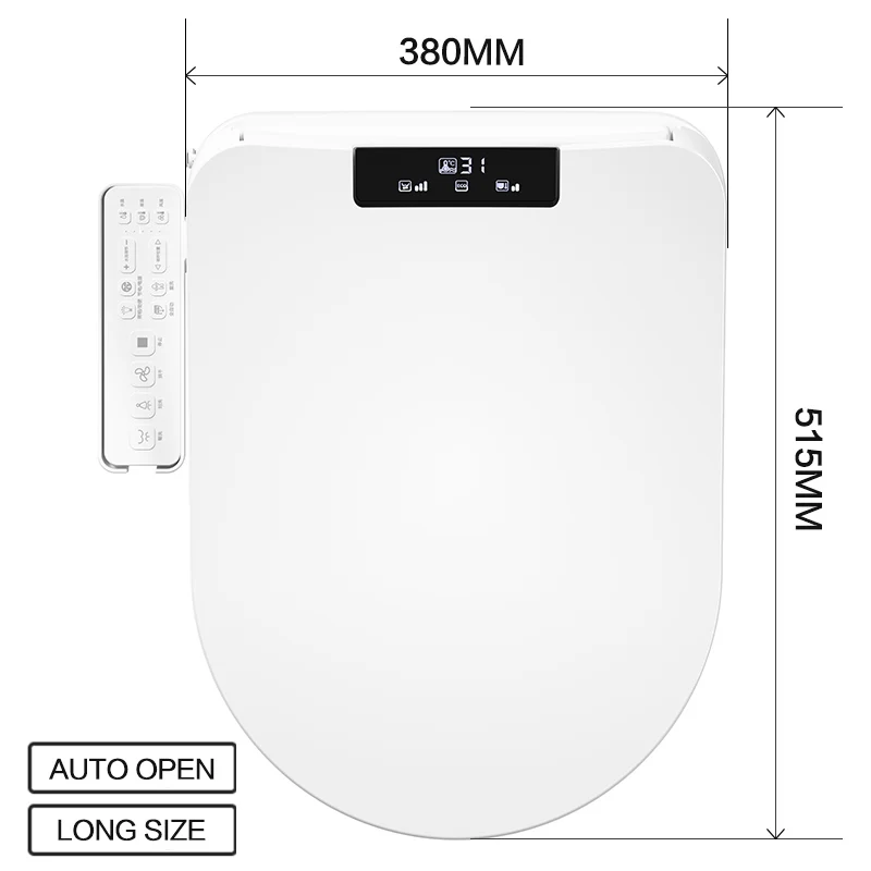 

FOHEEL Автоматическая открывающаяся электрическая крышка биде, умное биде с подогревом, сиденье для ванной, туалета, автоматический туалетный унитаз