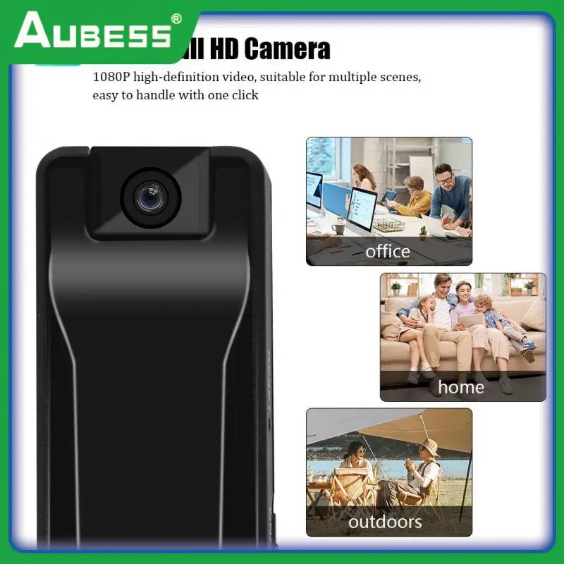 

Surveillance Camera Portable Wav Sports Camera Back Clip 90 ° Rotating Lens Law Enforcement Recorder Video Camera Digital Camera