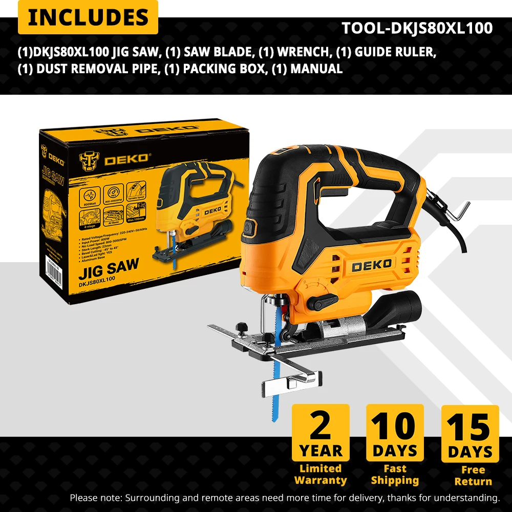 

Электролобзик DEKO DKJS80XL100 800 Вт