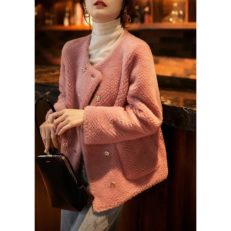 Новая верхняя одежда для стрижки овец женская короткая флисовая темпераментная