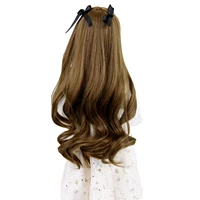 aidolla 13 14 16 bjd doll wig long curly bangs gradient color hair doll accessories diy high temperature fiber big roll wig