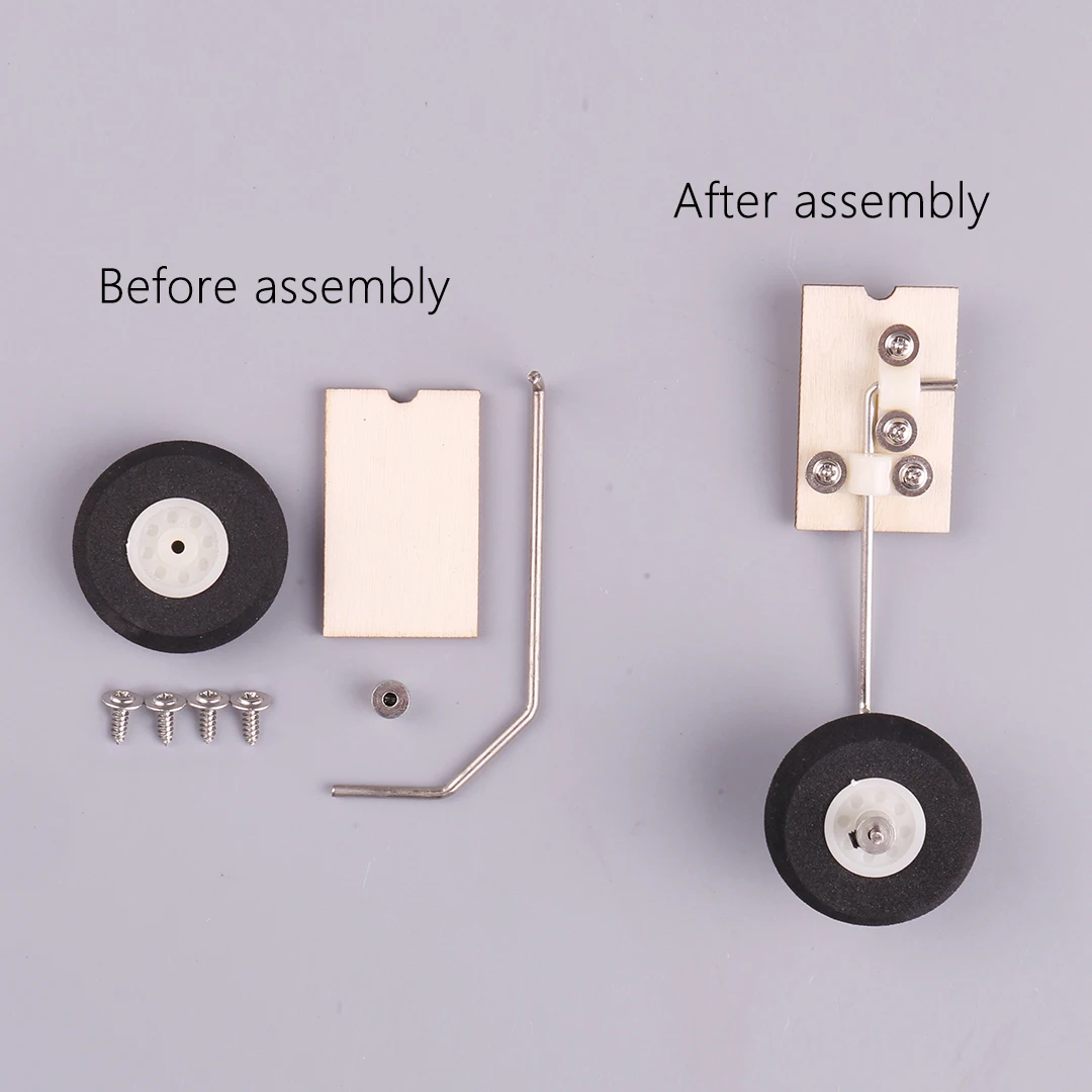 Плата SU27 KT Металлическое шасси самолета с передним колесом рулевое колесо для