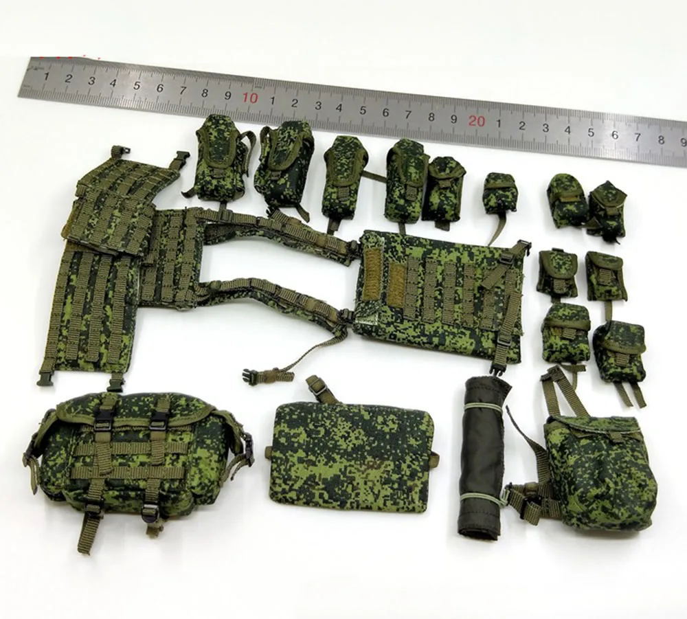 

1/6 DAMTOY DAM 78086 Armed Force of the Russian Federation Military Police Hang Chest Vest Bag Proof Set Fit Action Collect