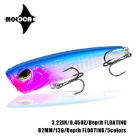 fishing accessories poppers lure 13g 82mm floating pesca leurre brochet isca artificial angeln zubehor equipment dropshipping
