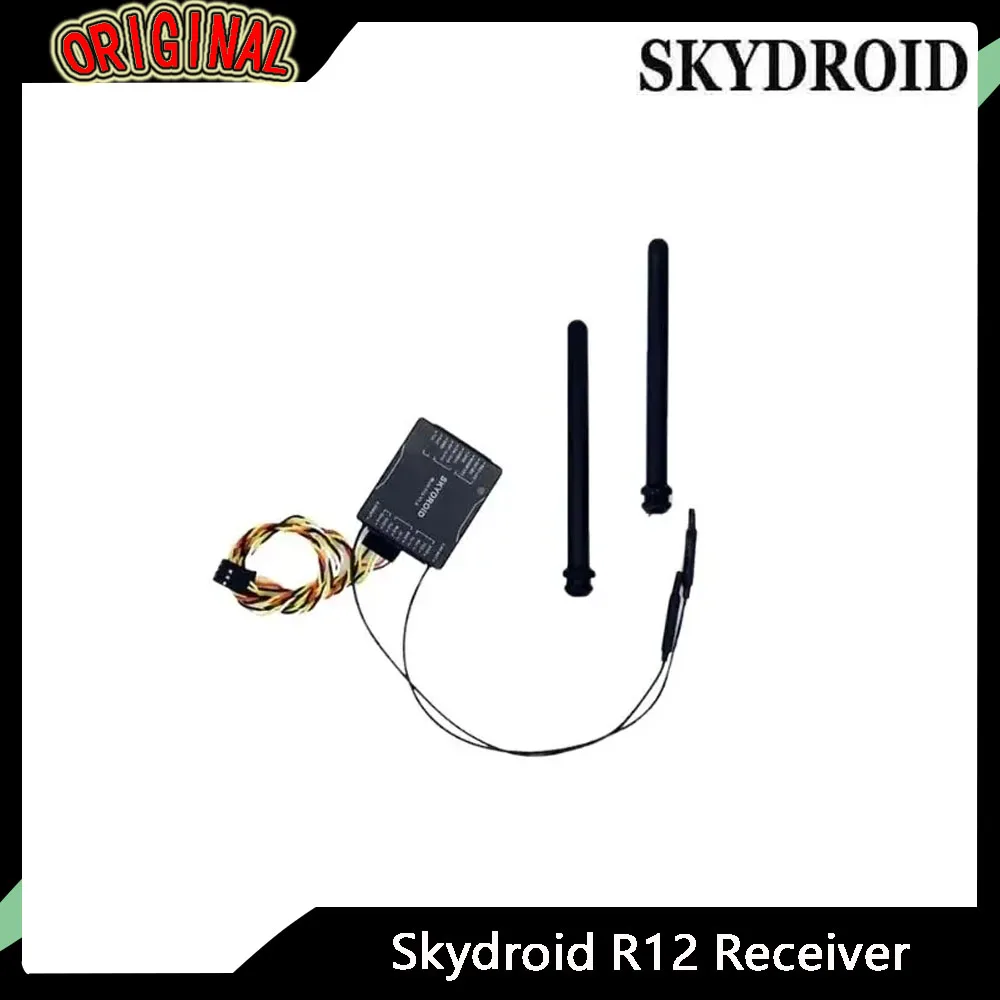 Фото Приемник Skydroid R12 RX/SG12-RX T12 для радиопередатчика T12, аксессуары для дронов для защиты растений, радиоуправляемые модели №2