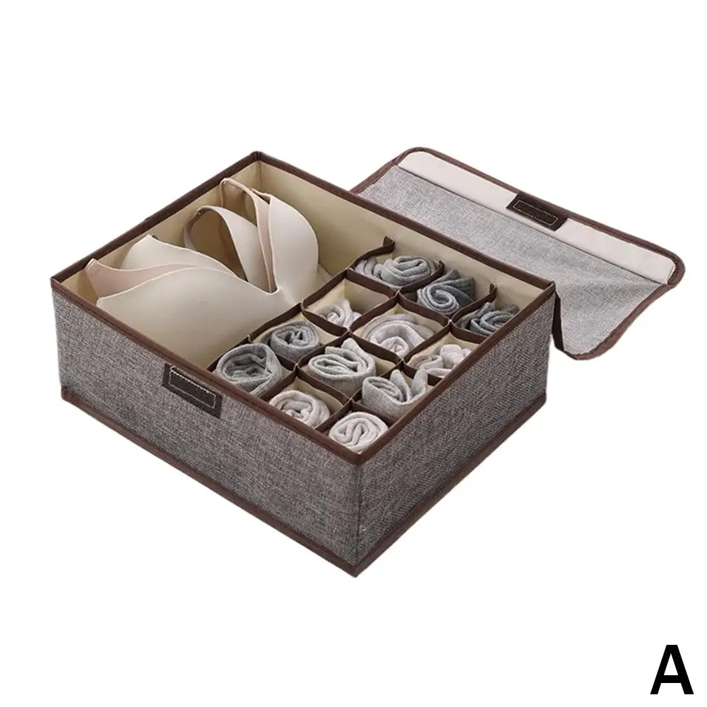 

Серый тканевый органайзер для белья 13/17 сеток