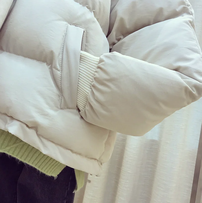 Cotton-padded Womens Jacket  Short New Loose Bread Winter Padded Cotton-padded Coat for Women