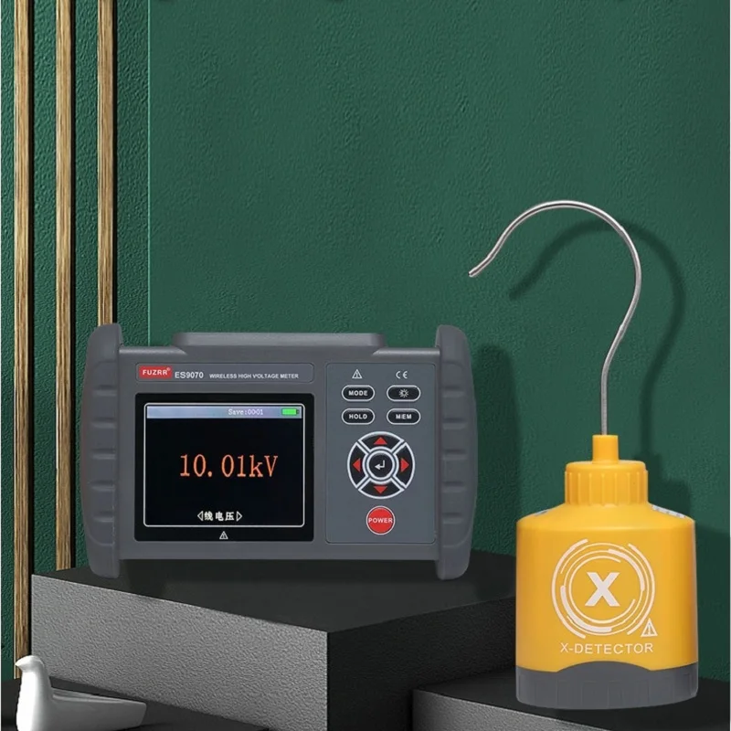 ES9070 беспроводной высоковольтный Электрический прибор для проверки мощности 70 В ~ 220 кВ индуцированный Вольтметр напряжения тока
